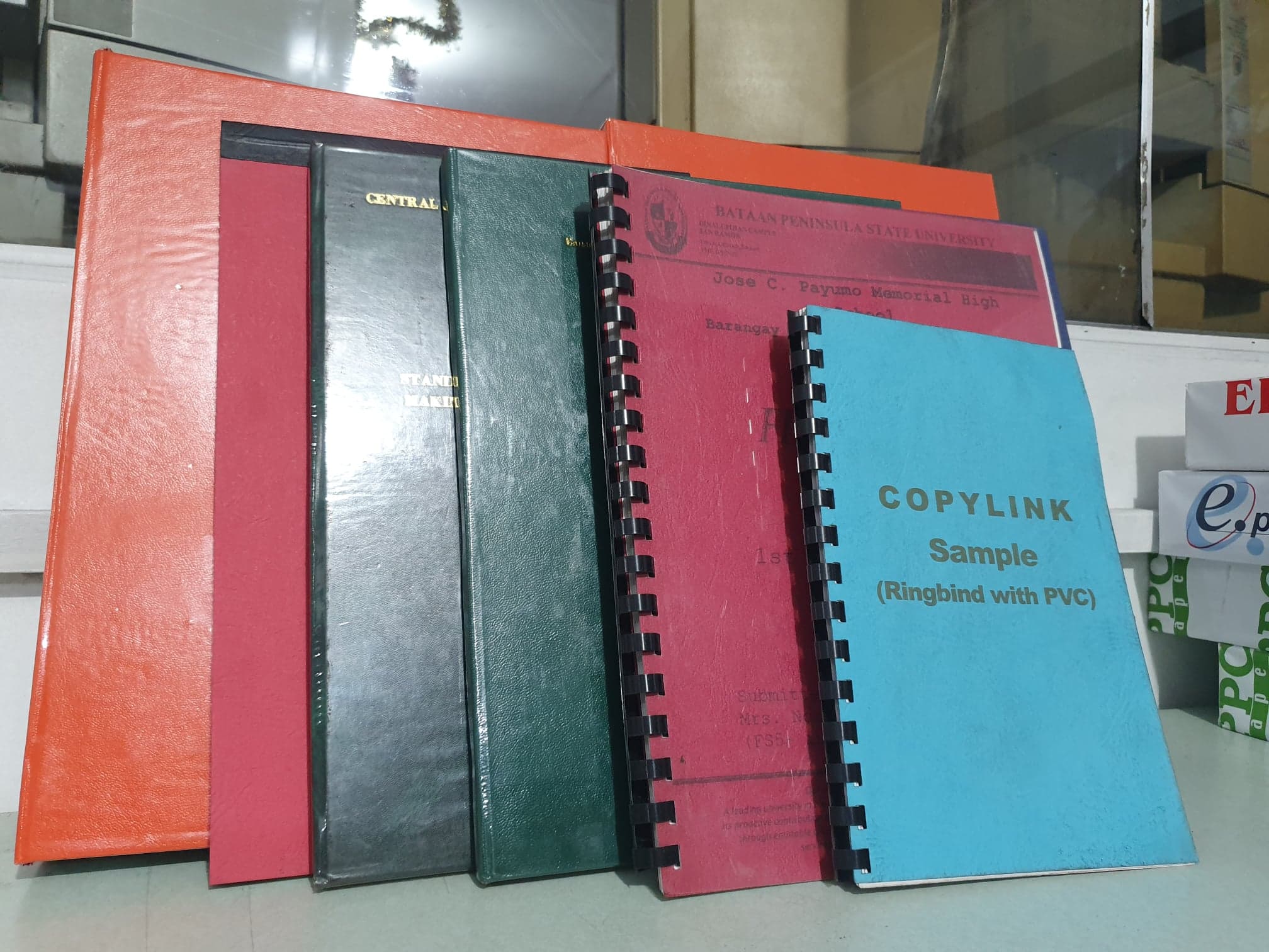 bookbinding samples of copylink located in quezon city